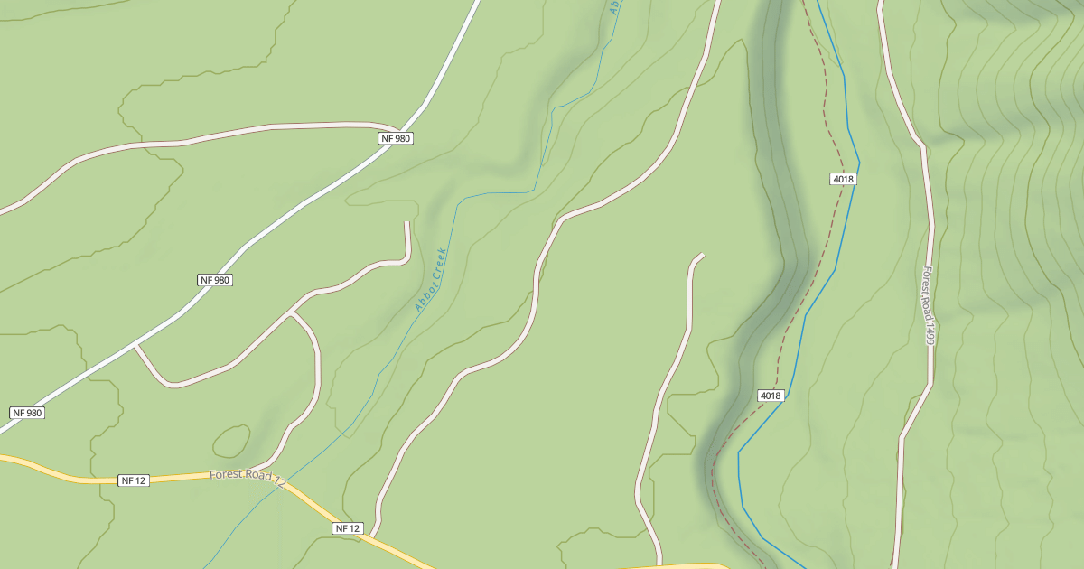 Map preview of USFS Motor Vehicle Use Map Roads {3C949F2B-A096-4936-B70C-0AA8FD876863}