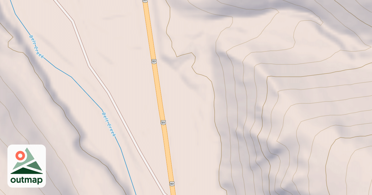 Map of HWY 89 DISP B - PIONEER PULLOF