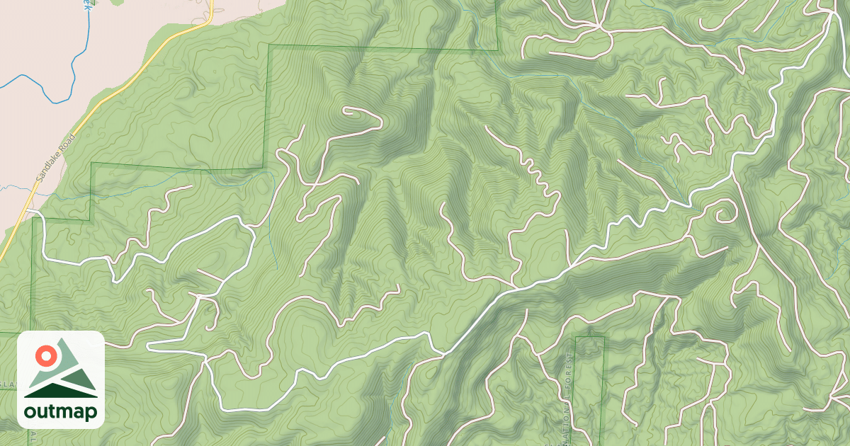 Map of BUN CREEK