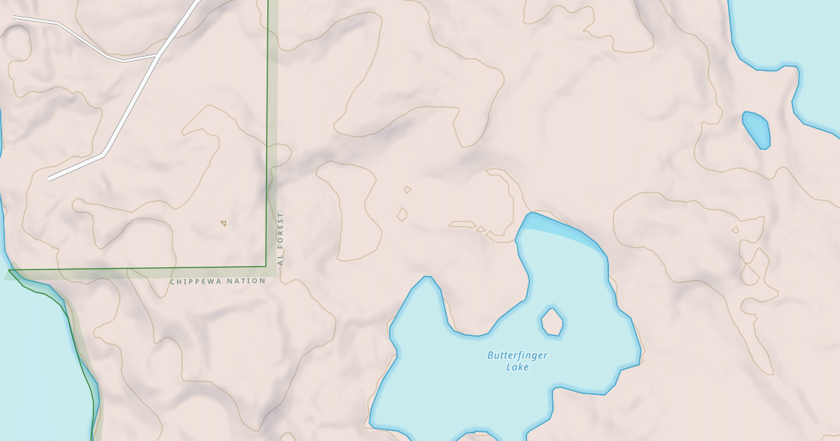 Map preview of BUTTERFINGER LAKE SPUR B