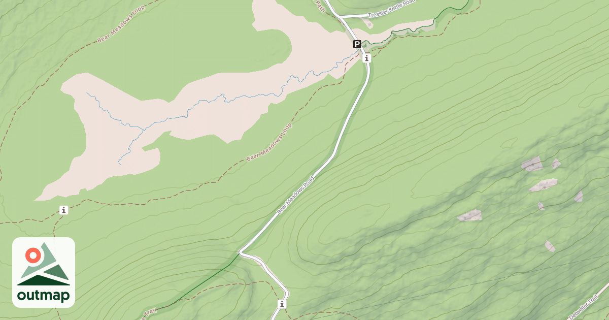 Map of Rothrock State Forest Seven Mountains Snowmobile Trails