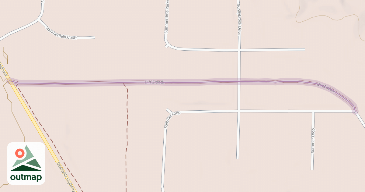 Map of Dirt 2-track