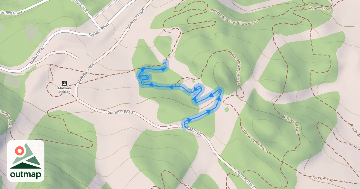 Map of Upper Lift Line