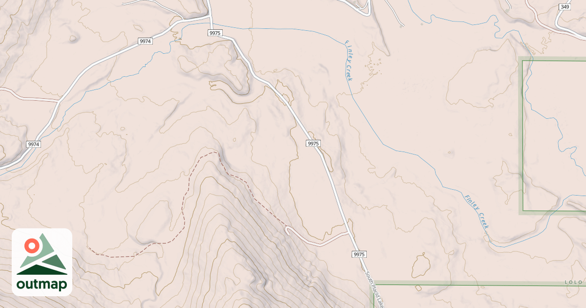 Map of LOST PRAIRIE CREEK