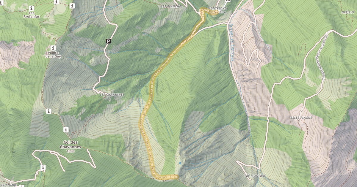 Map preview of La Grande Pointe — Montriond d’en Haut