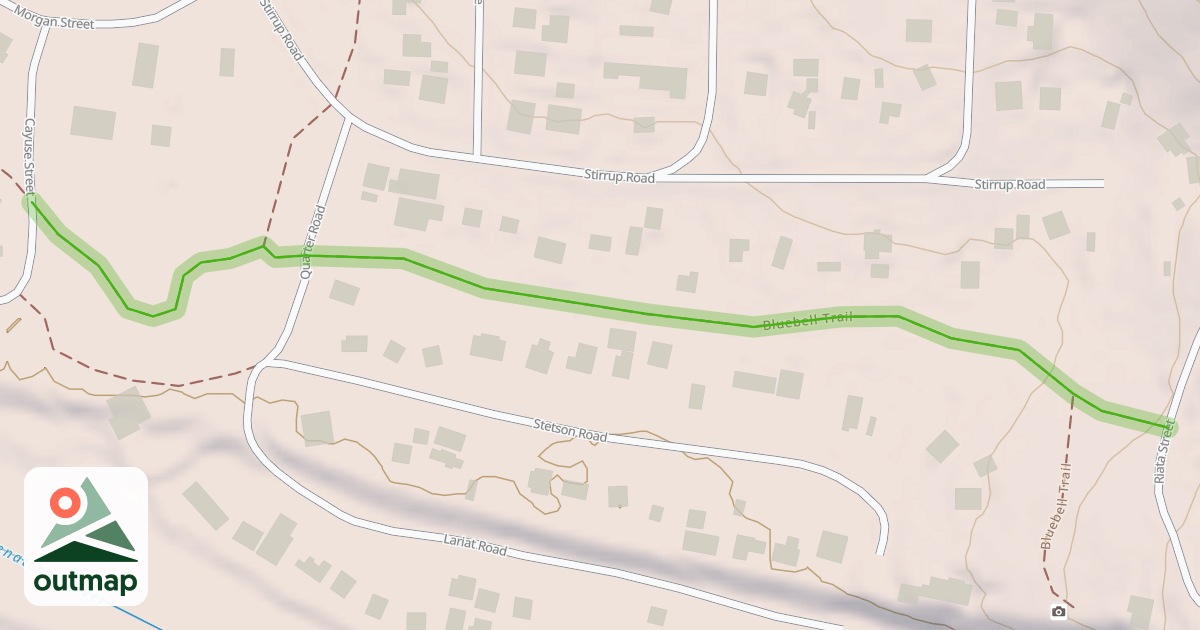 Map of Bluebell Trail