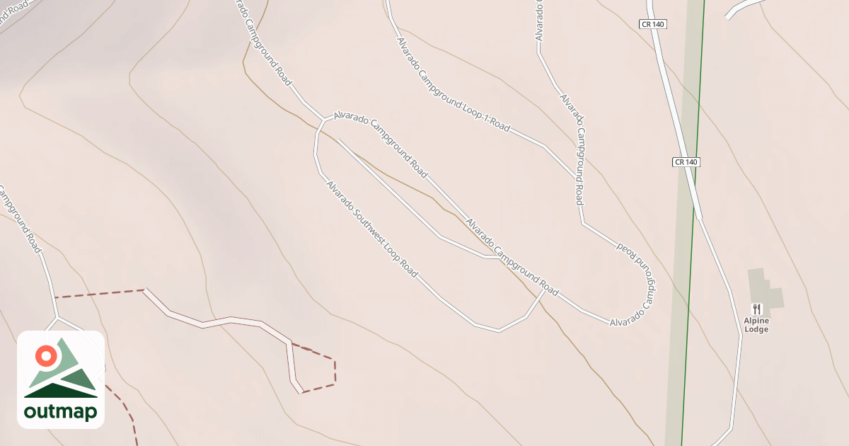 Map of ALVARADO SW LOOP