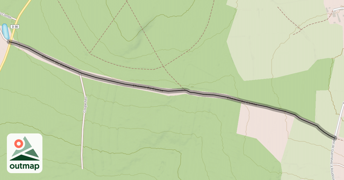 Map of Chemin du Comte