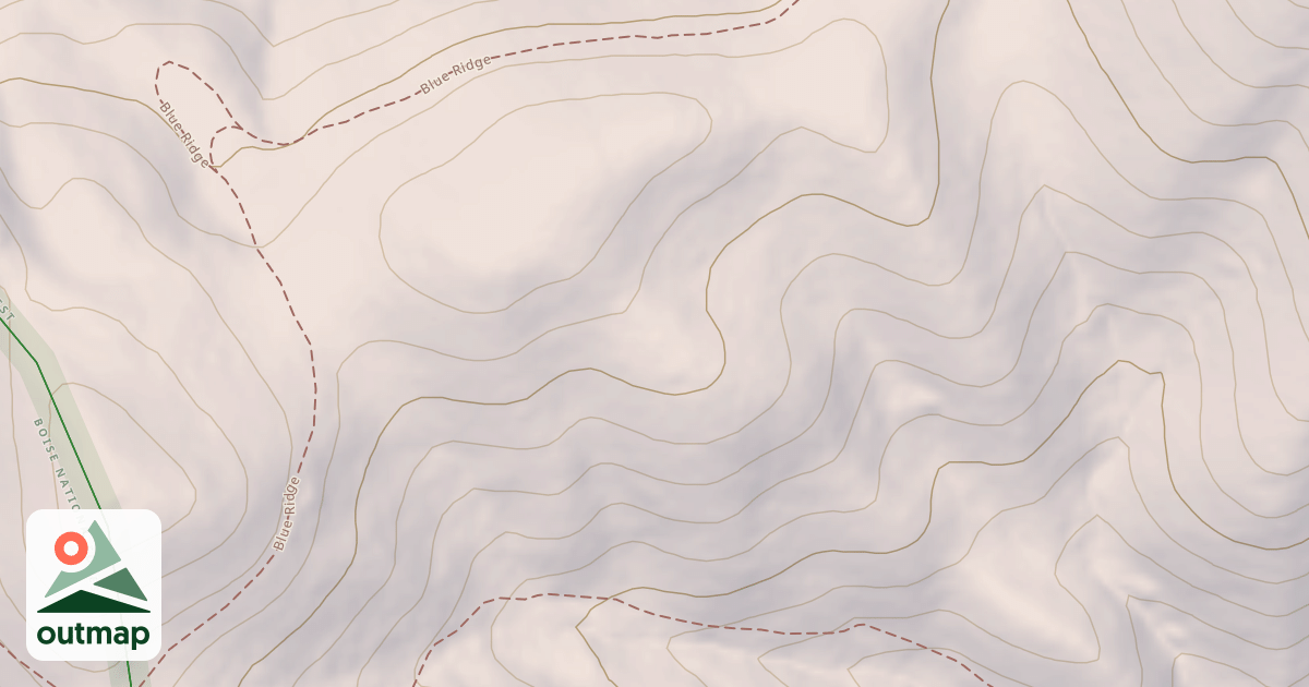 Map of NORTH FORK LIME-BLUE RIDGE CON