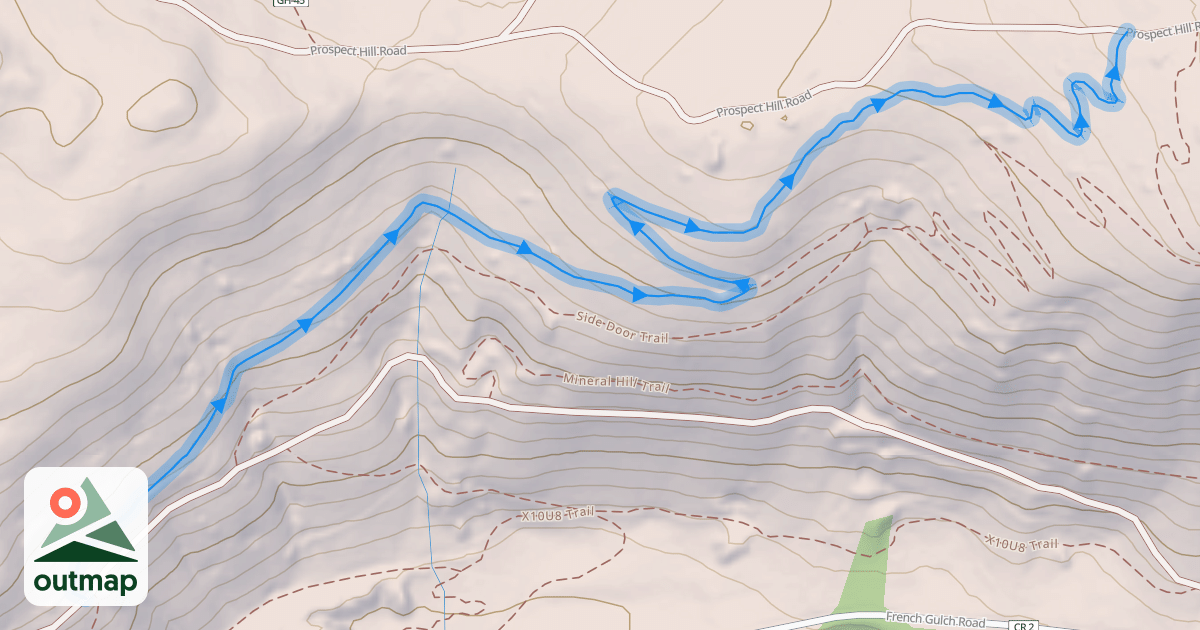 Map of Back Door Trail