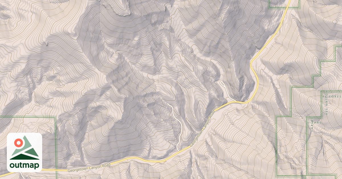 Map of GEORGETOWN CANYON