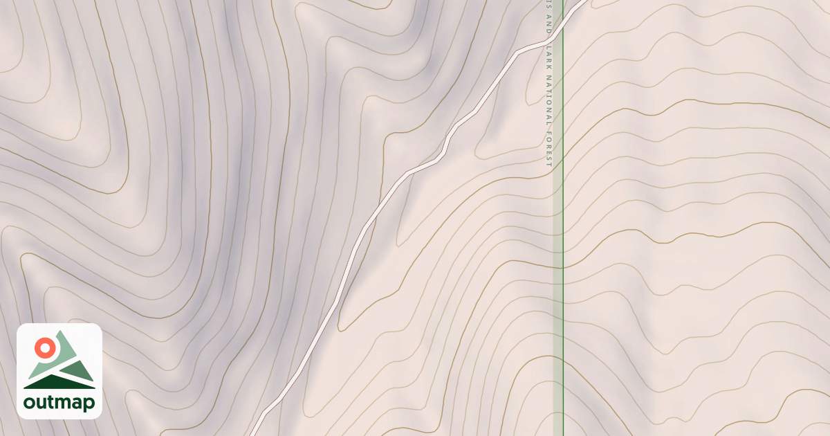 Map of Comb Creek
