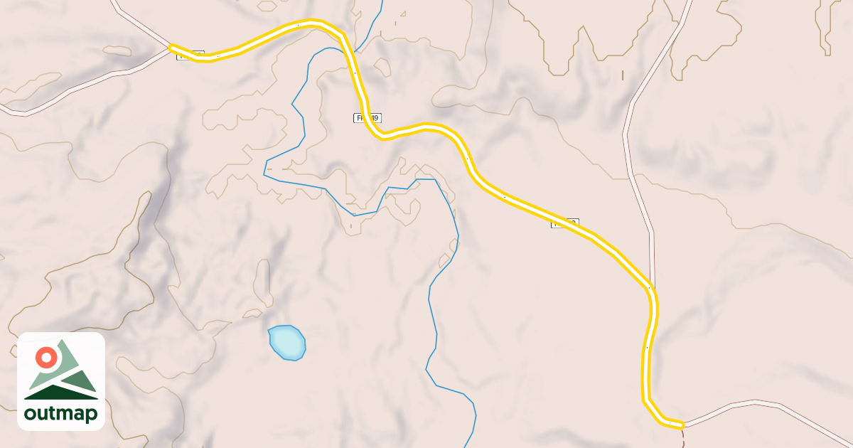 Map of Forest Route 949