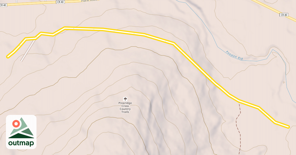 Map of Stage Coach Road
