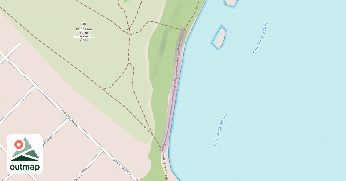 Map of Turner Reservoir Loop Trail
