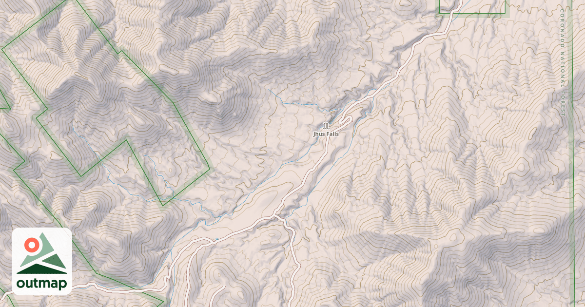 Map of JHUS CANYON