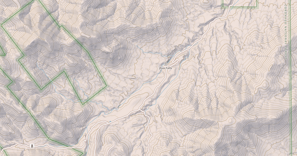 Map preview of JHUS CANYON