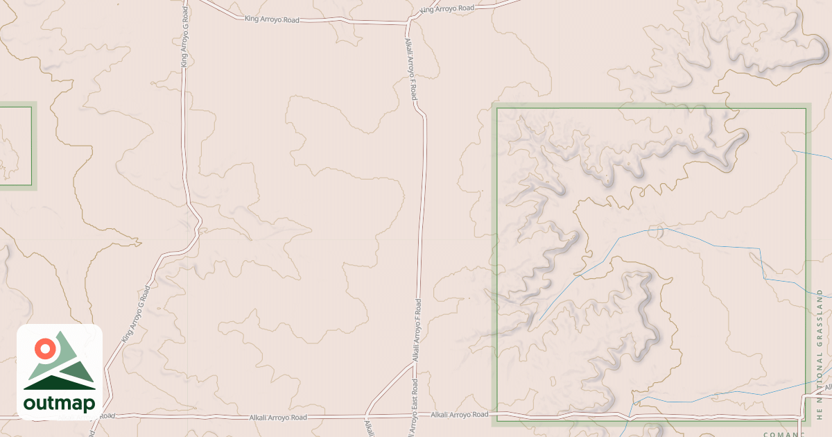 Map of ALKALI ARROYO F