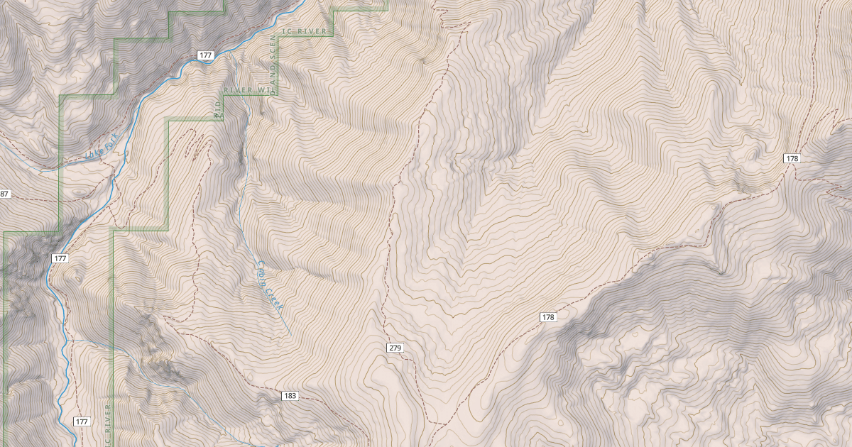 Map preview of Frypan Creek