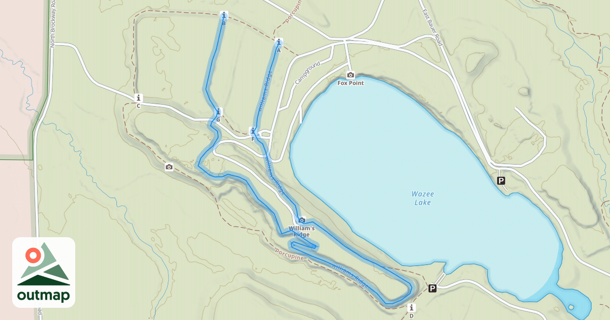 Map of williams Ridge