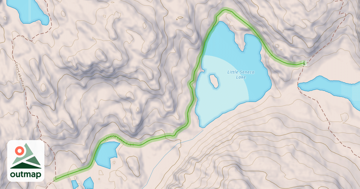 Map of Seneca Lake Trail