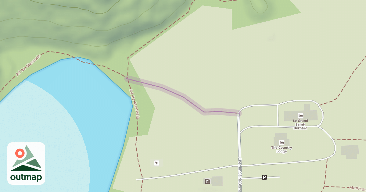 Map of A4 La Mennais
