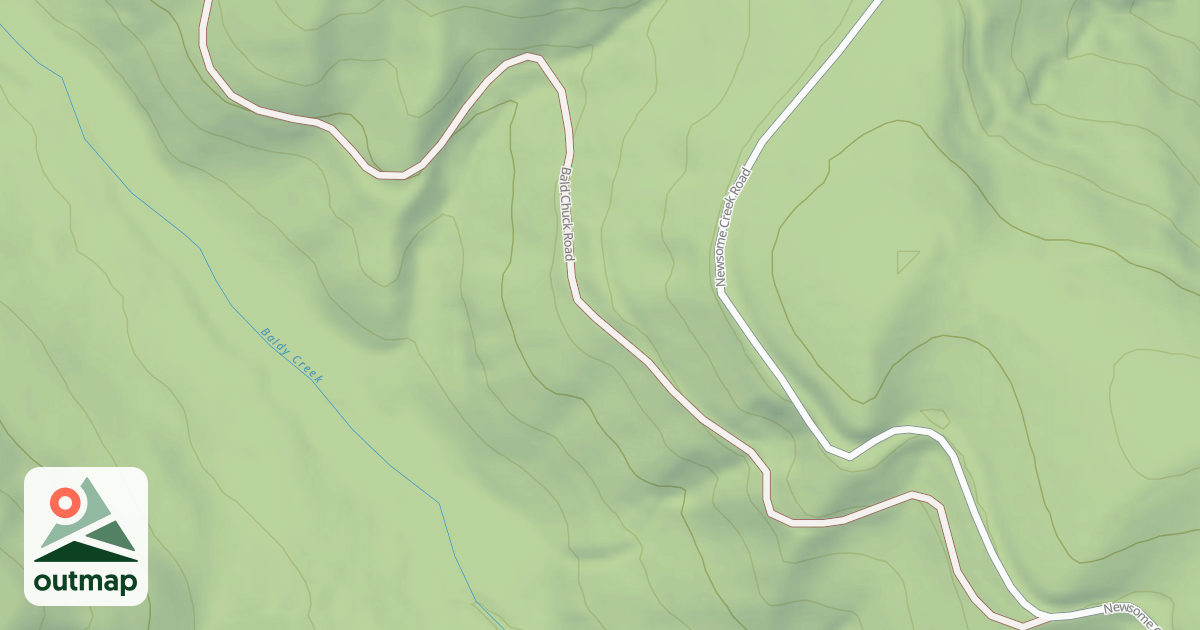 Map of BALD CHUCK
