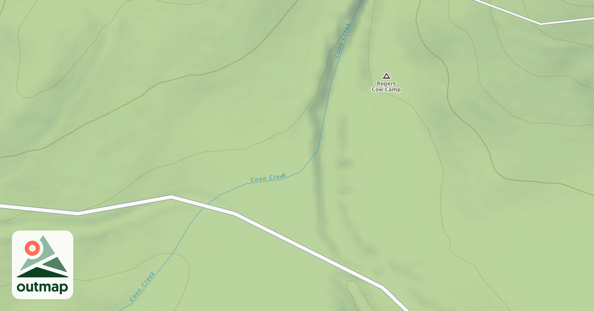 Map of ROGERS COW CAMP C.G.