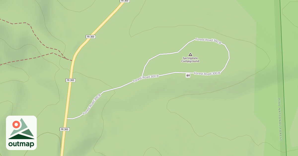 Map of SPRINGDALE CG