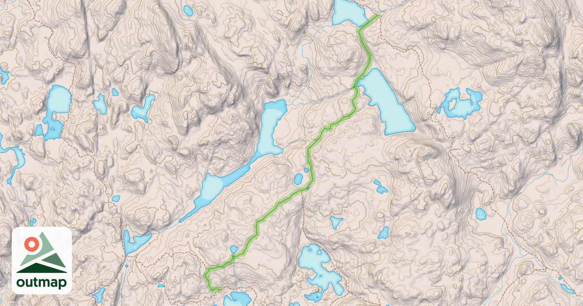 Map of Isabella Lake Trail