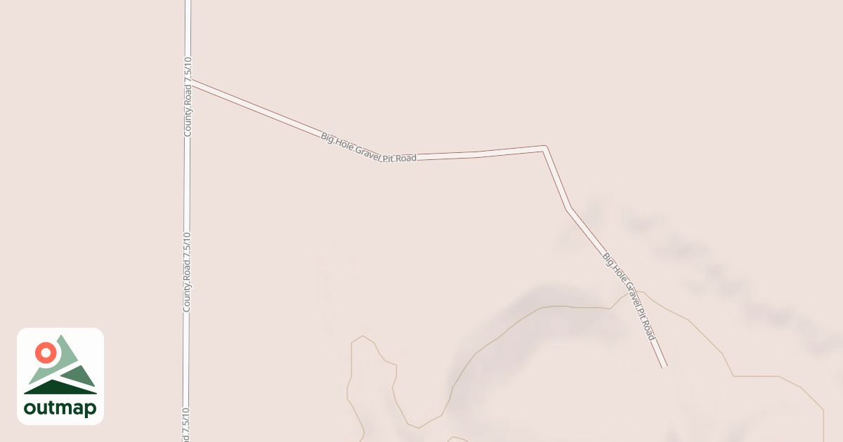 Map of BIG HOLE GRAVEL PIT
