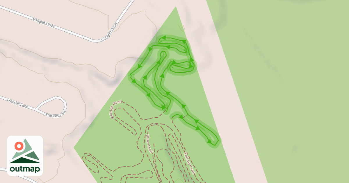 Map of Red Trail