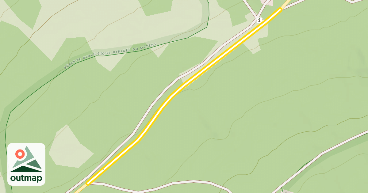 Map of Route du Mézenc