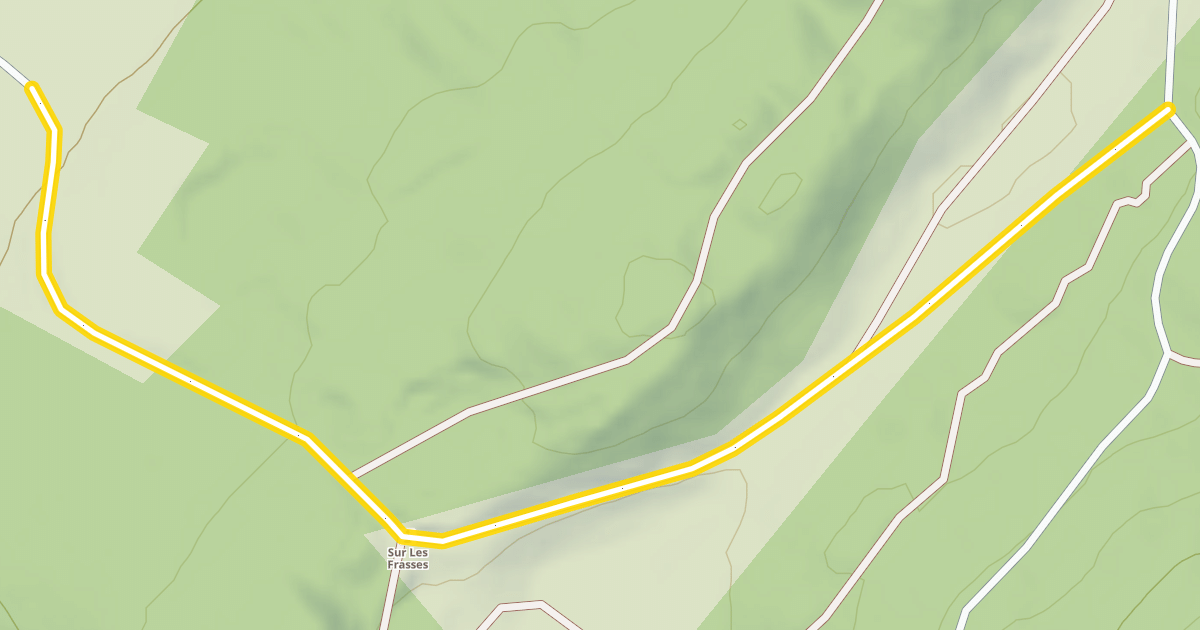 Map preview of Route Forestière Sous les Gyps