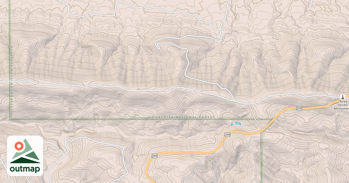 Map of KIAMICHI MOUNTAIN