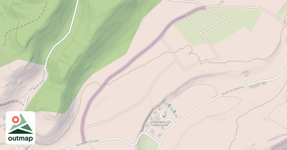 Map of Traverse Ermitage
