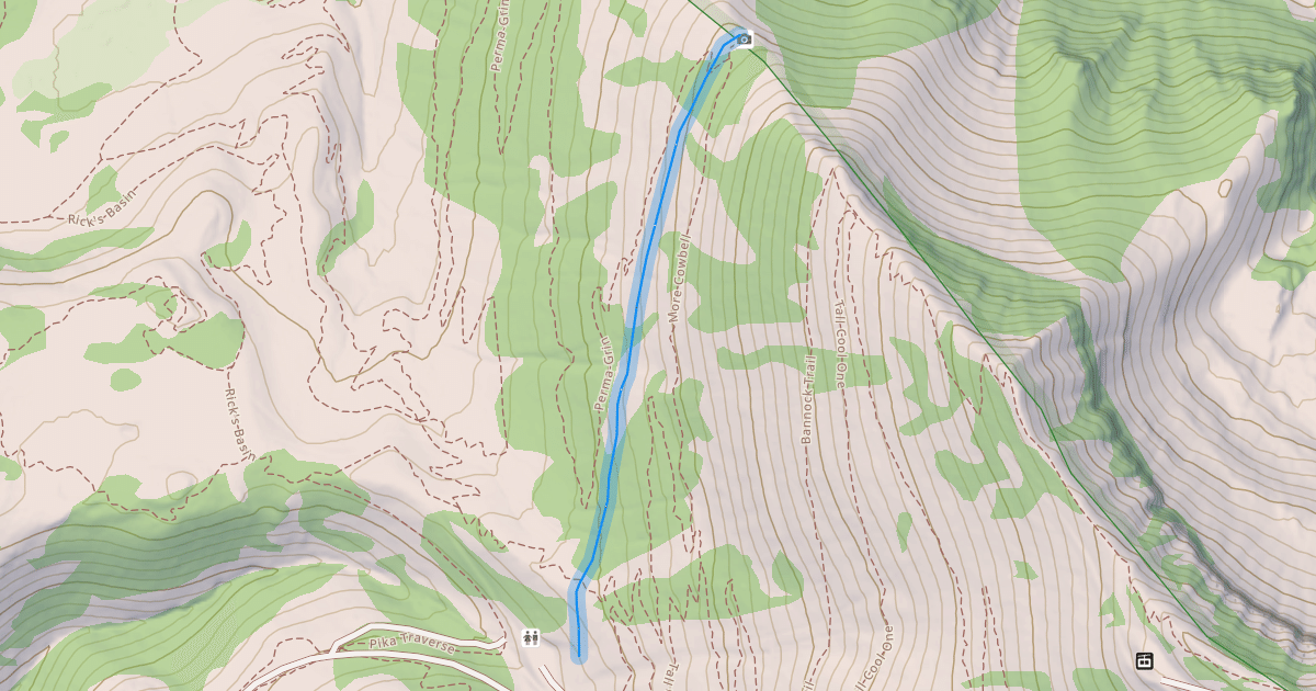 Map preview of North Boundary Traverse