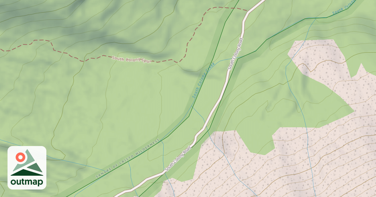 Map of South Colony Road