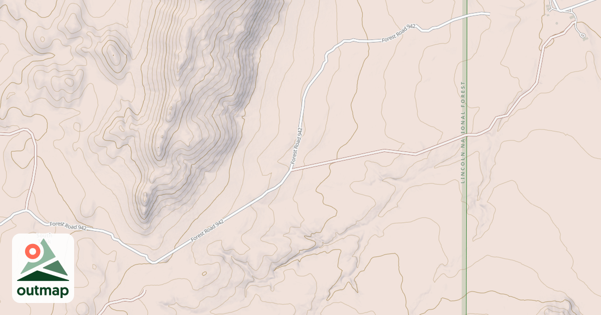 Map of USFS Motor Vehicle Use Map Roads {84054875-4CA3-40D5-B70A-59B61116A2F0}