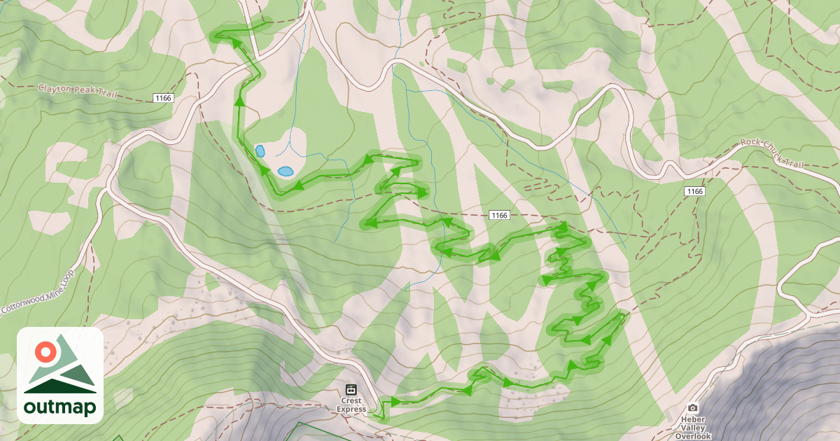 Map of Wasatch Wiggle Trail
