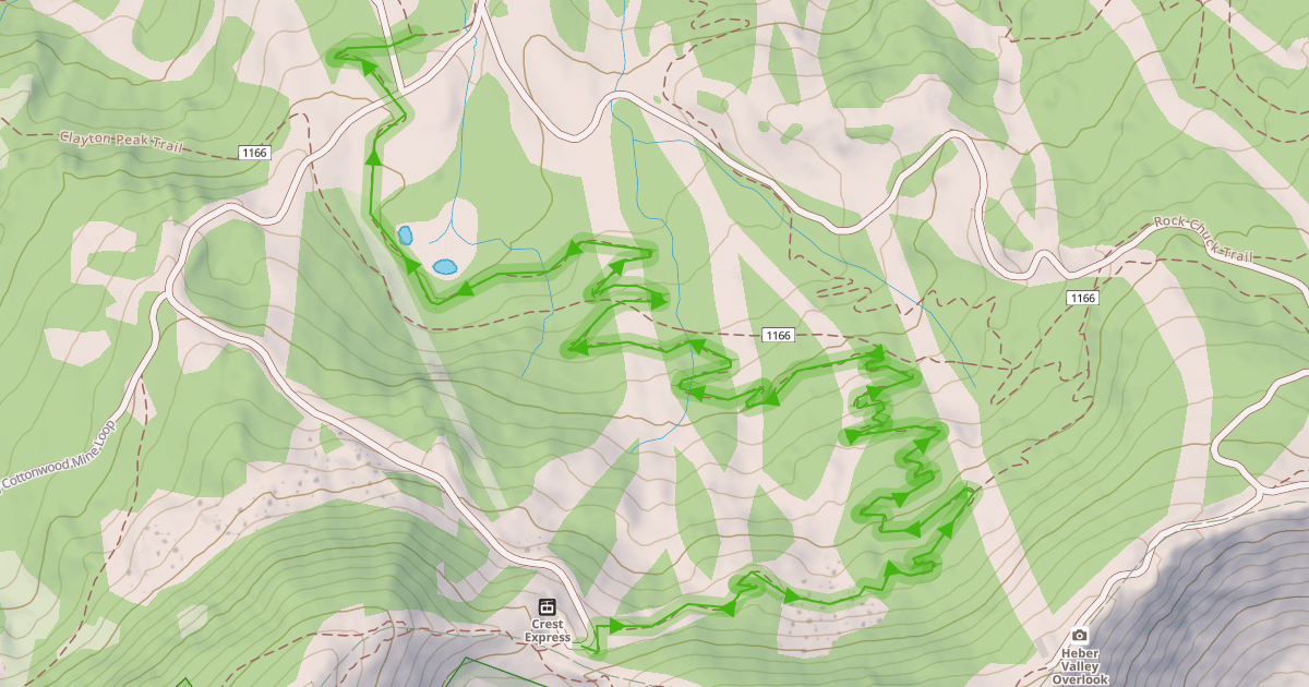 Map preview of Wasatch Wiggle Trail