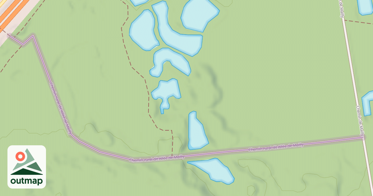Map of Chemin rural dit Allée de Mailly