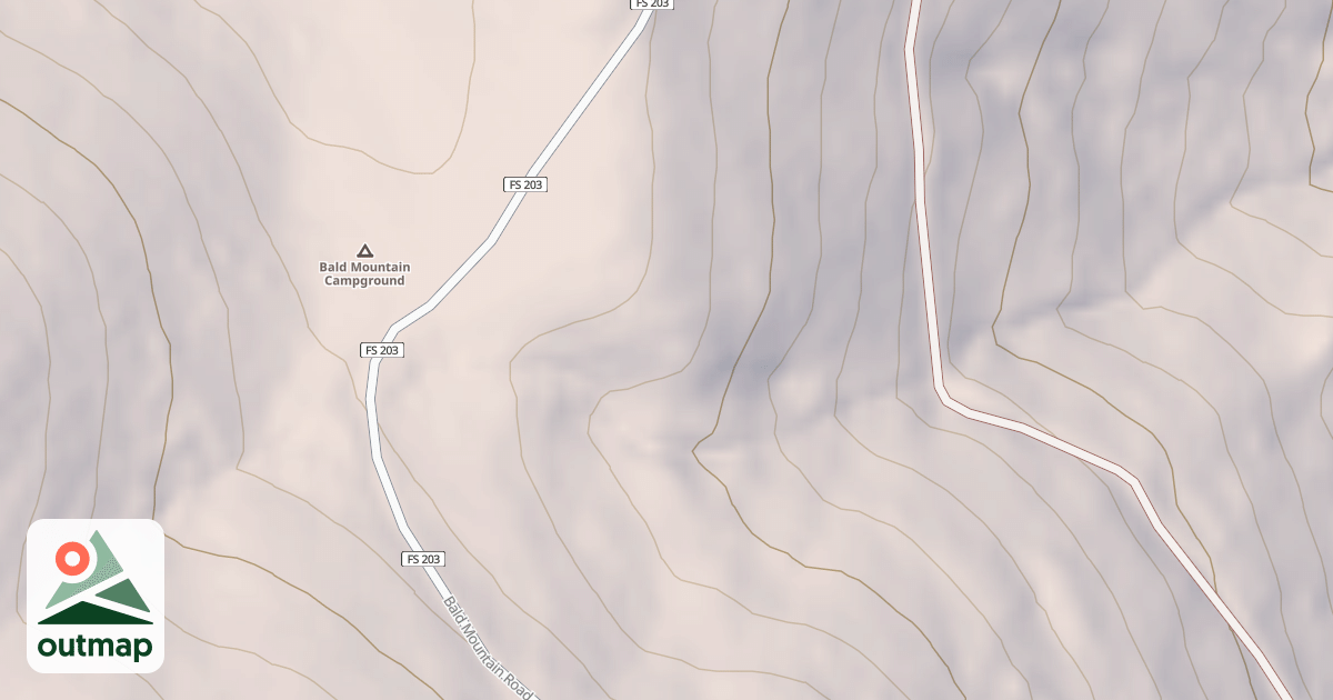 Map of HAGA CREEK (NEAR BALD MTN)