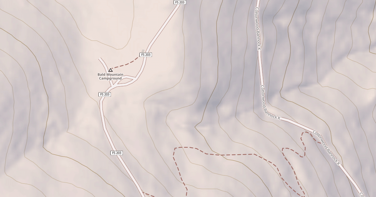 Map preview of HAGA CREEK (NEAR BALD MTN)