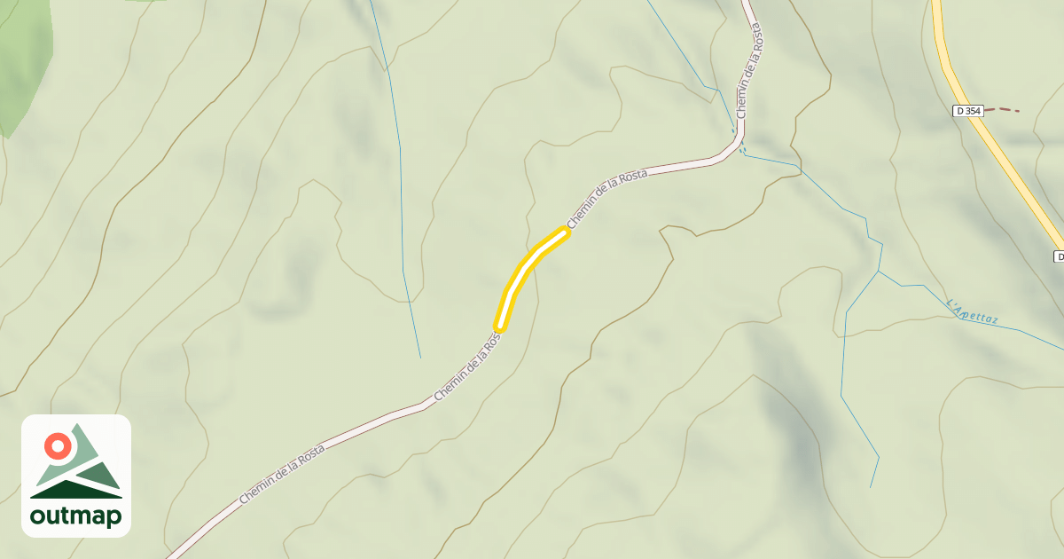 Map of Chemin de la Rosta