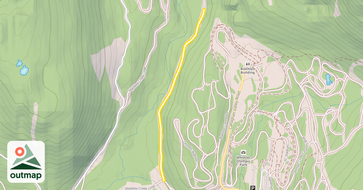 Map of Madeley Creek Loop