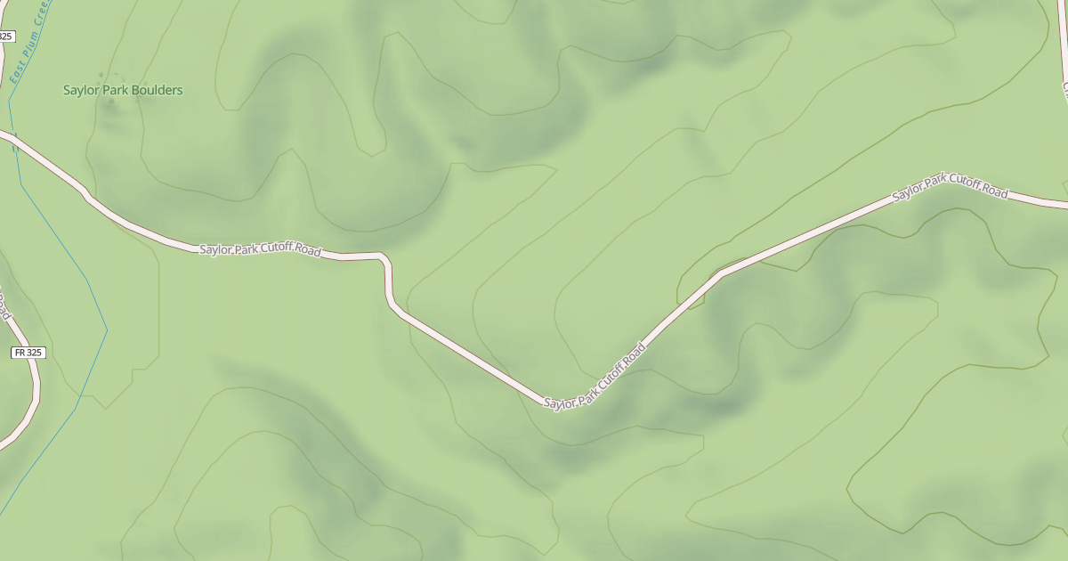 Map preview of SAYLOR PARK CUTOFF