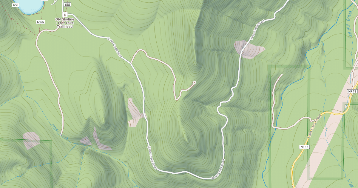 Map preview of JONES CREEK RD (S 102)