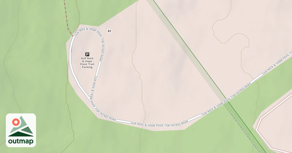 Map of PORCUPINE TRAILHEAD ROAD
