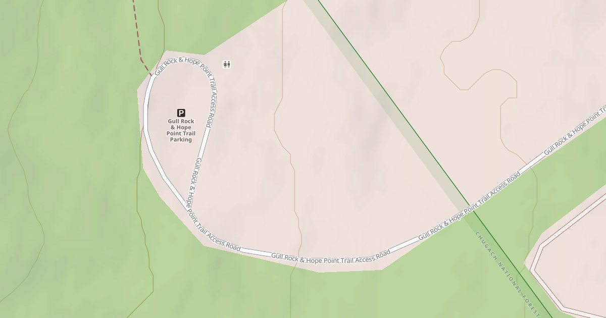 Map preview of PORCUPINE TRAILHEAD ROAD